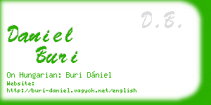 daniel buri business card